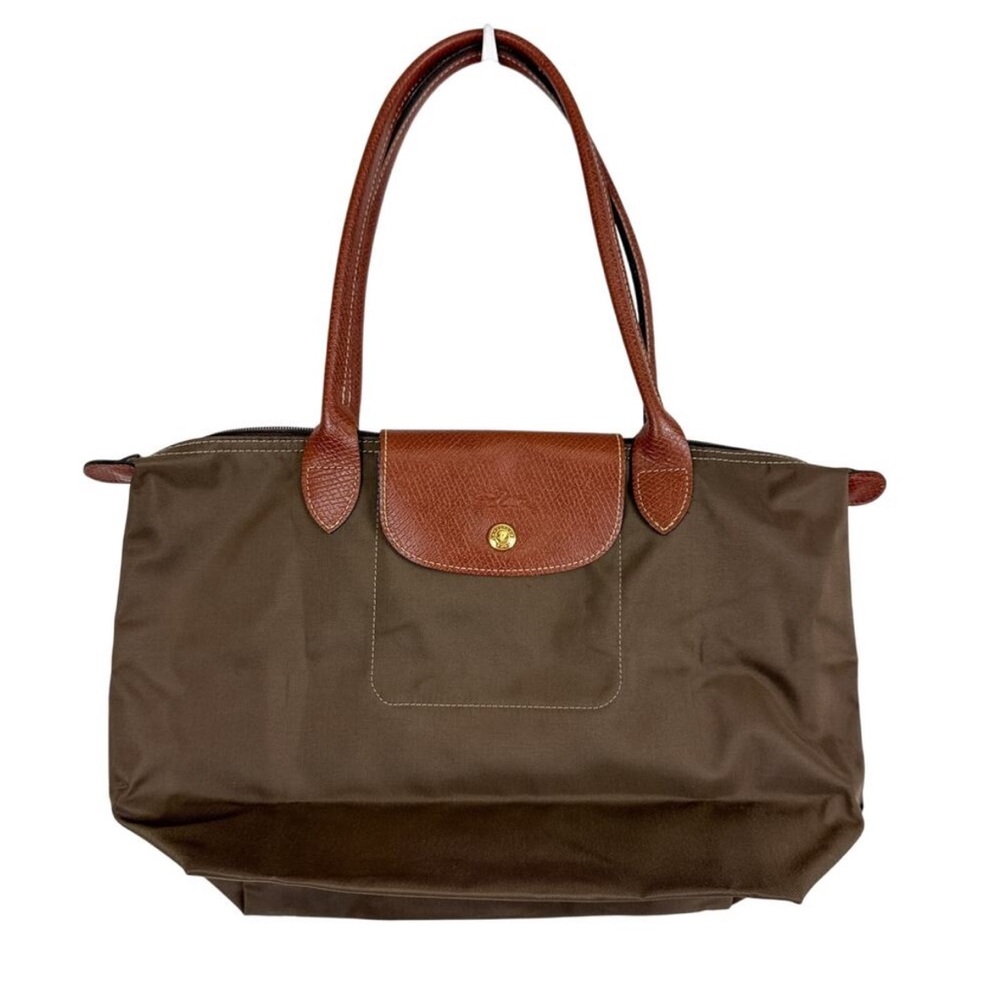 Longchamp Medium Le Pilate Nylon Shoulder Tote Bag Brown